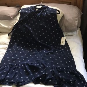 Maison Jules Blue Printed Dress